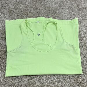 lululemon athletica Neon Green Tank Top